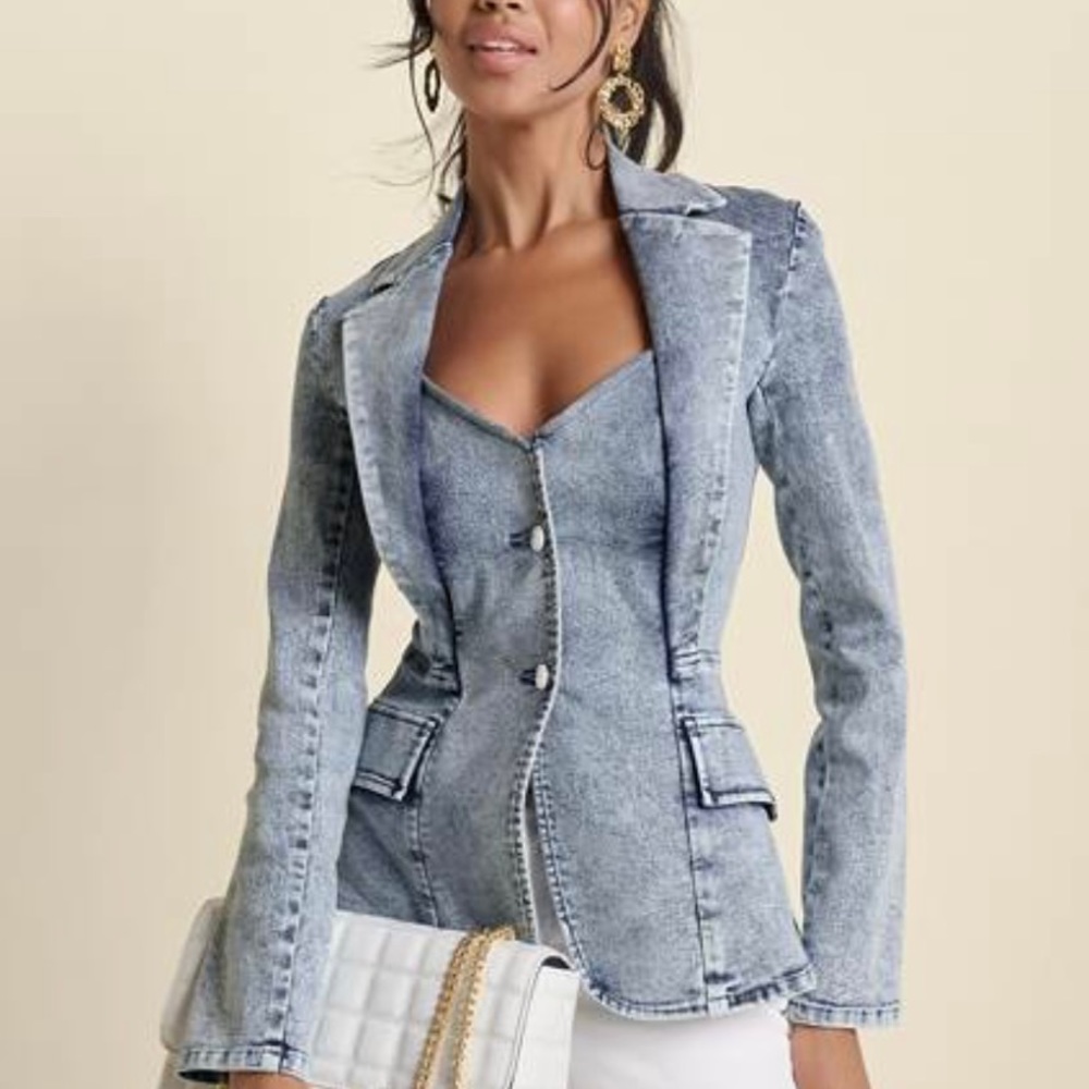 Venus sweetheart denim blazer jacket